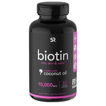스포츠리서치 비오틴 10000mcg 베지 소프트젤 비건 글루텐 프리30개입 1개