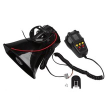 NONE 보안 순찰 시스템 5 사운드 말하는 스피커 12V 100W 범용 자동차 트럭 시끄러운 소리 경고 경보 사이렌 경적, 1개