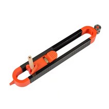 불규칙 형틀 게이지 윤곽 밑줄 자 벨트 잠금 조정 목공 도구 측정, 1.Black Orange