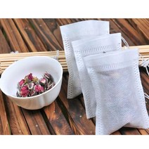 티백파우치 100개 허브 향신료 커피 필터 차 원두 백, 6x8 100개