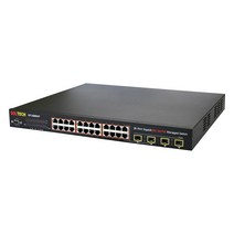 솔텍 SFC4000HP 기가비트 PoE 24포트 + SFP 4포트 스위칭허브