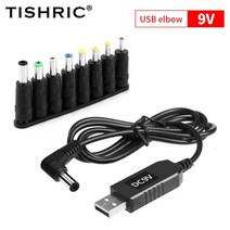 DC B 5 9 12 어댑터 부스트 케이블 전원 와이어 라우터 모듈 WIFI 변환기 통해 베터리, 9V curved 8pcs