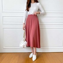 [바보사랑] 겟잇미 르디넨 뒷밴딩 플라워 플레어 롱 스커트[겟잇미]
