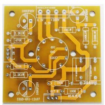 진공관앰프 블루투스앰프 미니 프리 파워 앰프 증폭기 회로 보드 튜브 6N1 6N2 전치 전력 푸시, 01 Empty PCB board