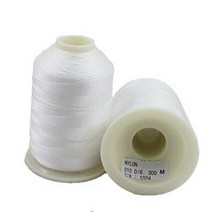 신광상사 나일론 실 30Colors 210D/3 210D/6 가죽실 가방실 소파실 의류 스티치실 스테치, 1024 흰색