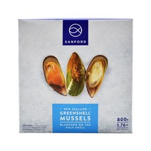 뉴질랜드 청정해역의 통통한 초록입 그린홍합 M 1.6kg, 2팩, 800g