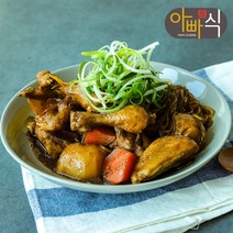 아빠식 수비드 찜닭 안동찜닭 간장찜닭 캠핑요리 밀키트 황금레시피 10분완성 1.3kg, 사리없음, 1개