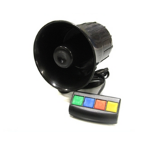 오토바이 12V 미니 싸이렌 보이스혼 크락션 마이크혼, (선택3)4기능, 1개