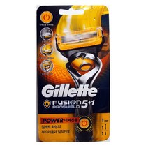 질레트 프로쉴드 옐로우파워 배터리면도기 (건전지내장형)