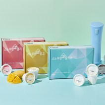 스노우빙홈 빙수만들기 세트 (빙삭기 + 전용블럭6입 + 토핑인절미), 망고6입, 스노우빙 구슬 인절미