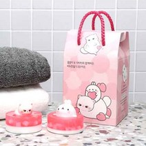누야하우스 몰랑이 수제 비누 만들기 체험 재료 diy 키트 핑크, 1박스