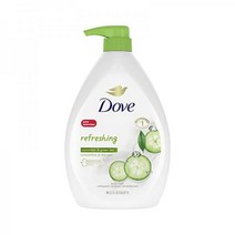Dove 도브 리프레싱 바디 워시 Pump Revitalizes and Re프레쉬es 스킨 Cucumber 그린티 클렌저 Hydrates 34 oz