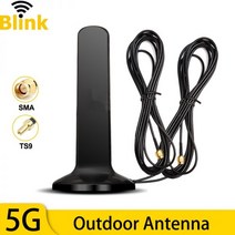 야외 5G 안테나 12dBi 와이파이 라우터 신호 부스터 4G 3G GSM 셀룰러 모바일 네트워크 증폭기 마그네틱, 04 TS9-1.5M Cable