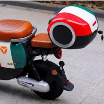 오타바이 리어백 스쿠터 튜닝 헬멧 보관 수납박스, 3색+콤비네이션락 +입체안감+브래킷+하판