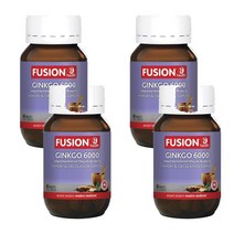 Fusion 퓨전 은행잎 추출물 Ginkgo 60정, 4개