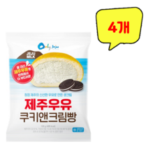 제주우유 쿠키앤크림빵 130g, 4개