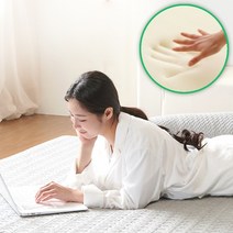 바치고 토퍼 매트리스 단단한 딱딱한 손님용 바닥용 슈퍼싱글