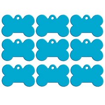 강아지 이름표 고양이 인식표 반려견 야광 목걸이 가죽 비즈 진주 네임택 led 빔 펜던트 반려 동물 개 태그 개인화 된 애완 새겨진 애완 이름 번호 개 맞춤형 태그 칼라 뼈, 하늘색, 38x25x1mm