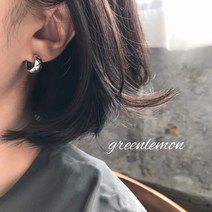 에벤 쥬얼리 925 실버 엔틱 십자가 유화 귀걸이 / 연예인 착용 귀걸이