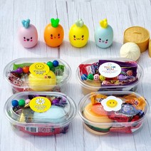 어린이집 생일선물 답례품 말랑이 구디백 간식 5종 세트 영어 유치원 크리스마스 학원 단체 영유 초등학생 친구 졸업 입학 수료 할로윈 몰랑이 교회 학교 장난감 과자 포장, 4. 야광 원숭이말랑이, 3. 스마일땡큐