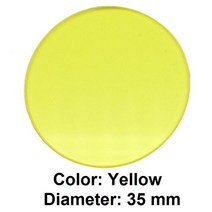 잔광제거콘덴서 잔광제거 콘덴서 전등교체 잔광현미경 컬러 필터 녹색/파란색/노란색/빨간색 반투명 유리, 한개옵션1, 09 35mm Yellow