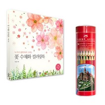 쉬운 어른 색칠놀이 컬러링북 색연필 36색 시니어 만화 성인취미 취미미술 컬러드로잉
