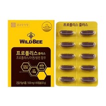 종근당건강 - 와일드비 프로폴리스 플러스 500mg x 60캡슐 플라보노이드 셀렌 아연 프로폴리스추출물 호주산 온가족, 3, 500mg*60캡슐