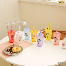 BT21 미니니 아이스 텀블러 피규어 빨대 콜드컵