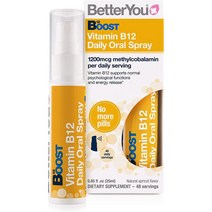 영국 베러유 Better You 부스트 비타민B12 1200mcg 액상 스프레이 25ml, 4팩