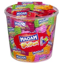 하리보 마오암 캔디 스트립 젤리 150입 1050g 독일직송 수입간식 Maoam Stripes, 1개