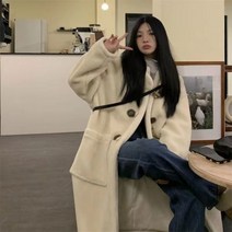 떡볶이코트 뽀글이 루즈핏 교복 캐주얼