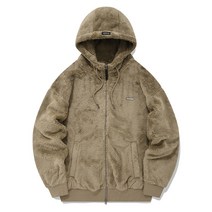 커버낫 보아 후디 집업 자켓 베이지