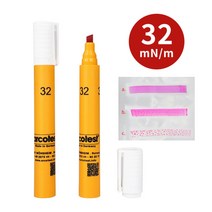 독알 아코테스트 arcotest 다인펜 측정 표면 장력 테스트 팬, 1 + arcotest 32개
