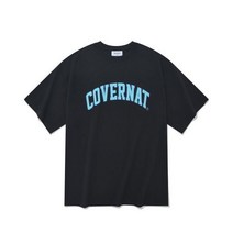 COVERNAT 아치 로고 티셔츠 블랙