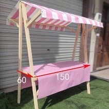 이동식 가판대 가판대 플리 마켓 트롤리 야시장 판매대 쇼핑몰 전시 행사장 부스, F 핑크 접이식