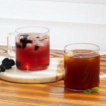 베이직머그 유리머그 4P세트 360ml 650ml 2종