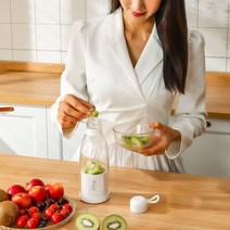 해독주스믹서기 과일 야채 채소 초고속 블랜더 믹서기 휴대용 전기 과즙 기 미니 믹서 과즙 기 추출기 식품 밀크 쉐이크 다기능 주스 메이커 기계, 하얀