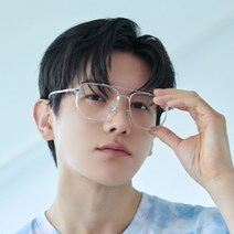 멜라크메 남자 여자 사각 투브릿지 뿔테 유니크 뉴트로 레트로 뿔테 안경