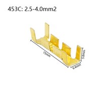 453 U 형 터미널 탭 콜드 인서트 와이어 커넥터 electricos small teeth terminal 0.3-4.0mm ², 02 453C_02 100PCS, 340mm