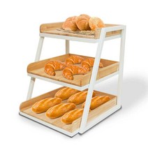 베이커리 진열대 3단 빵 과일 호텔 뷔페 트레이 선반, G