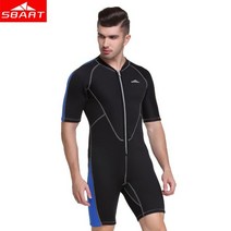 웻슈트 웨이크보드복 Sbart 2mm 네오프렌 잠수복 남성 여성 수영 잠수복 원피스 두꺼운 수영복 반팔 딥 다이빙 서핑 잠수복