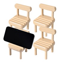 소하임 원목 핸드폰 태블릿 거치대 4P, 우드