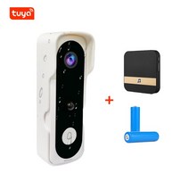 Mini 2.0MP Tuya APP Doorbell Camera WIFI Security CCTV Wireless 1080P Smart Home Video Intercom IR N, 08 V20S-W-1in-BB