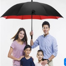 골프 의전용 장 자외선차단 자동 2겹 초대형 우산, 대형(135cm)/레드