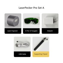 레이저각인기 레이저마킹 laserpecker pro 휴대용 diy 조각기 기계 3d, 우리를, 프로 세트