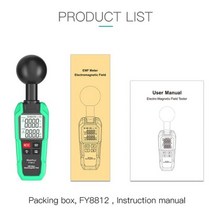 전자파측정기 counter geiger 전자기 방사선 검출기 handheld radiometer tester magnetic field 감지 세 가지 측정 전기장측정기 25, 방사선 시험기