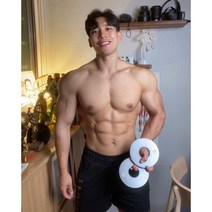 헬스원판 경량원판 바벨 0.5kg 1kg 원판 2개, 1kg 2개