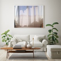 유홍아트 가로형 창문 바다 햇살 풍경 사진 그림 액자 프레임 6호 (8554532), 10.숲속창문