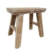 고재스툴 화분스툴 레트로 고재벤치 우드 느릅나무, 레트로 컬러 높이 15인치