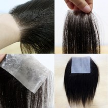 붙이는 부분가발 원형탈모 여성엠자, 10X5, 자연검정